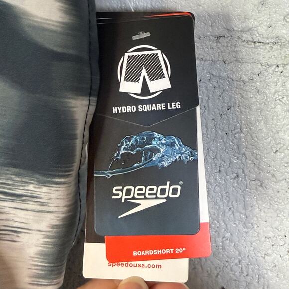 Speedo Men's Print Bondi Basin 20" Boardshorts Anthracite 2XL - Picture 3 of 6